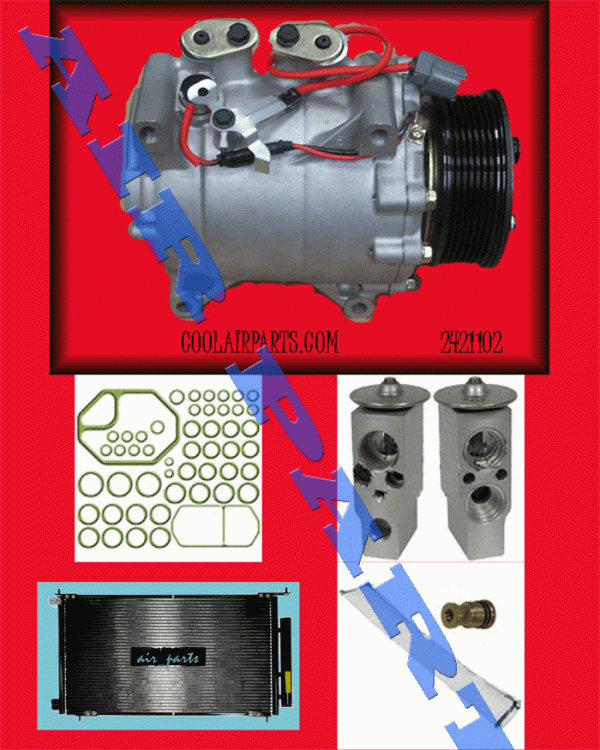 New AC Compressor 02 03 04 05 06 Honda CR-V CRV Free Full AC KIT  2 Years Warranty 38810PNB006
